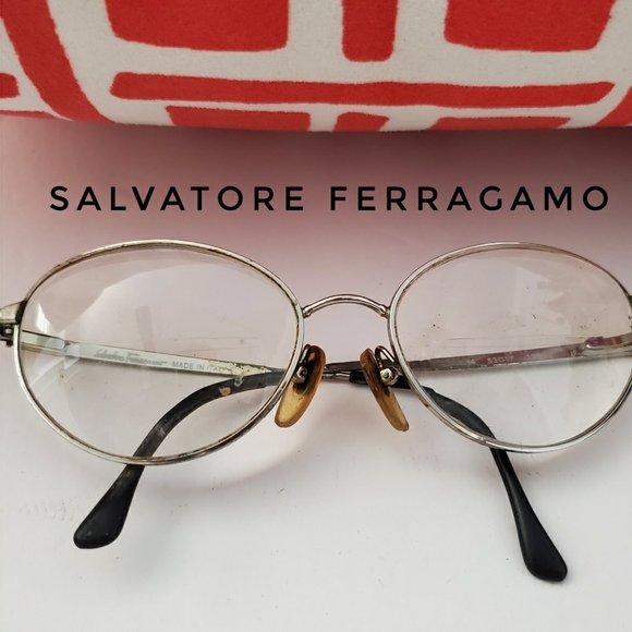 Salvatore Ferragamo Accessories - Salvatore Ferragamo silver reading glasses